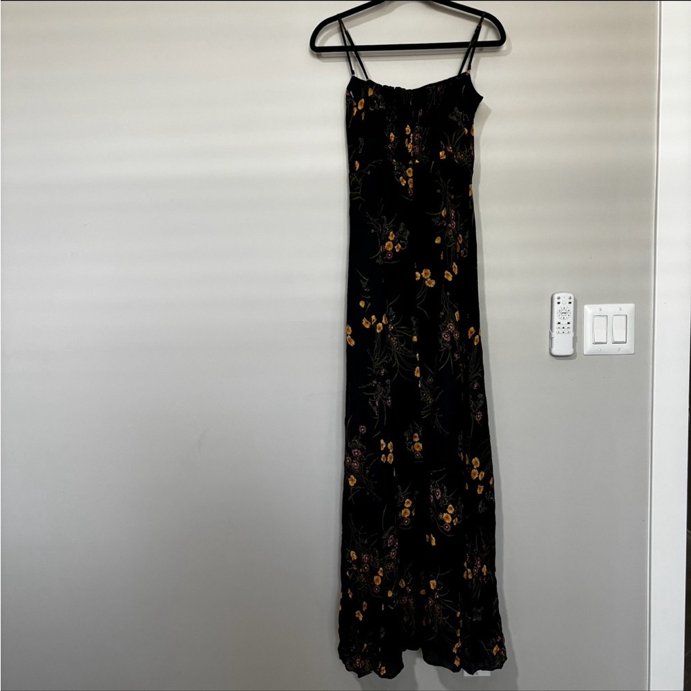 Reformation Ingrid Navy Mademoiselle Maxi Dress Size 4 - Picture 5 of 6